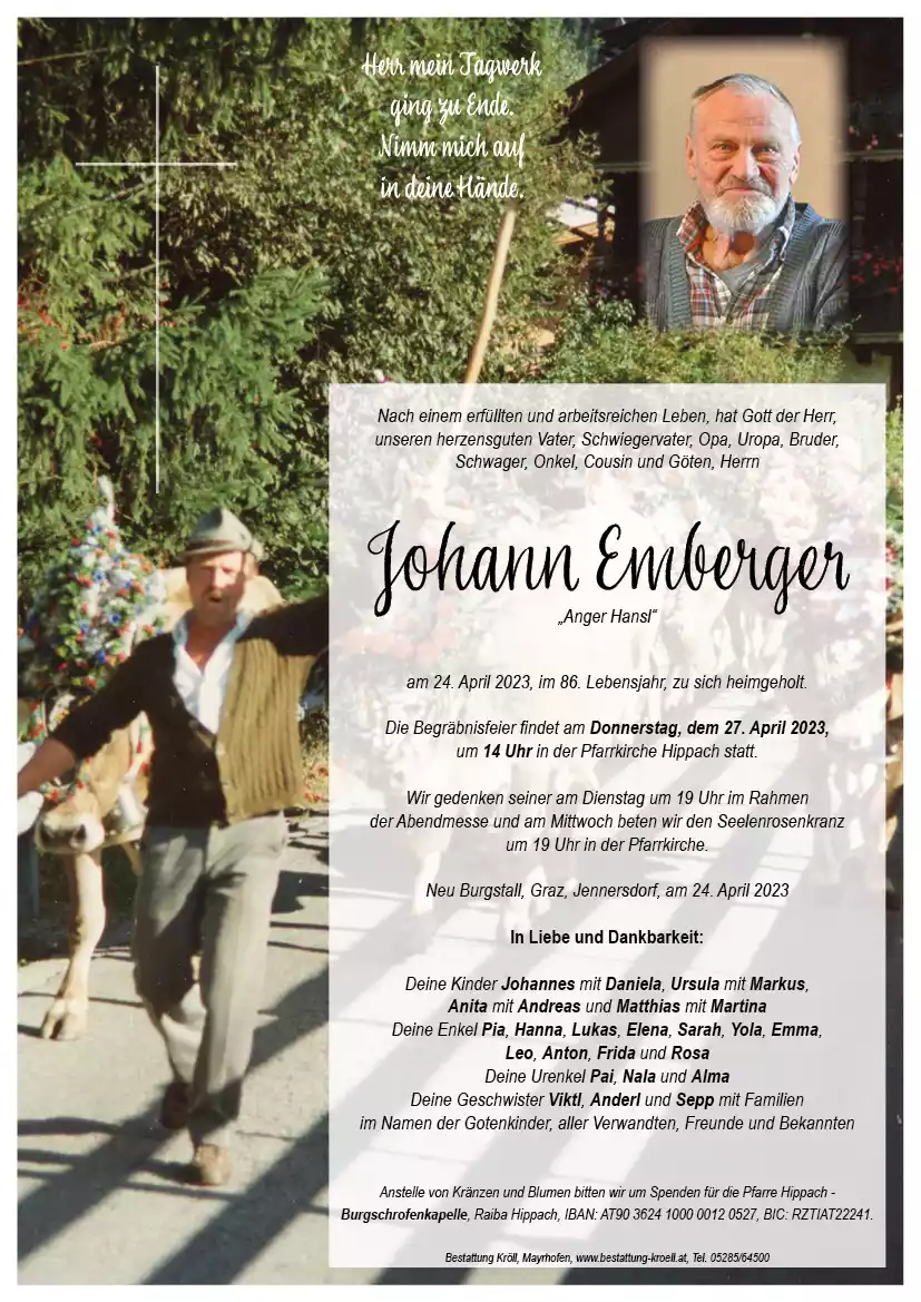 Parte von Johann Emberger